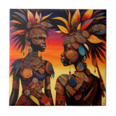 Carreaux en céramique femme africaine (Devant)