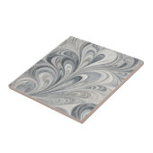 Carreaux en céramique gris Abstrait Feuilles (Côté)