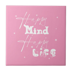 Carreaux en céramique mignonne Happy Mind Happy Li