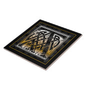 Carreaux en céramique Monogram Celtic Black Stone (Côté)