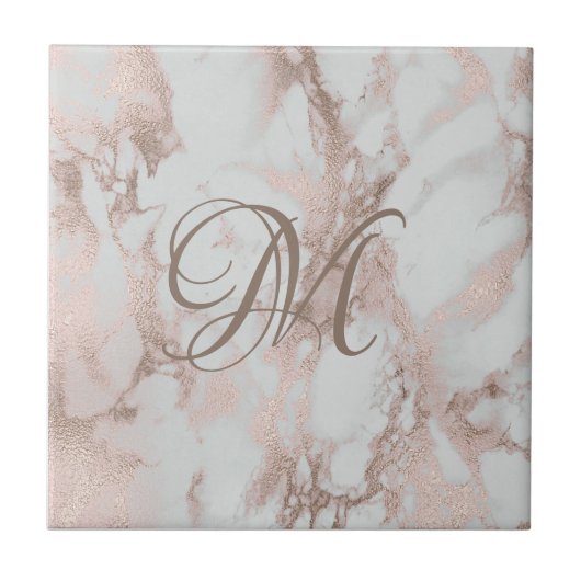 Carreaux en céramique Monogram Rose Gold (Devant)