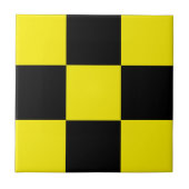 Carreaux en céramique noir et jaune (Devant)