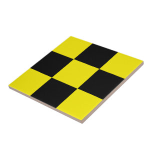Carreaux en céramique noir et jaune