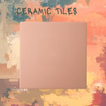 Carreaux en céramique Pale Peach<br><div class="desc">Idéal pour les salles de bain, les zones d'accueil, et plus encore. Pale Peach. Il s'agit d'une tuile qui correspond à notre belle tuile décorative avec deux paons sur arrière - plan melon pâle (ils sont tous deux sauvegardés dans la collection de tuiles mélangées et assorties. Nous avons une vaste...</div>