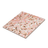 Carreaux en céramique rose Brown Mosaïque (Côté)
