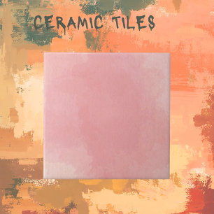 Carreaux en céramique rose pâle
