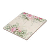 Carreaux en céramique Roses roses vintages (Côté)