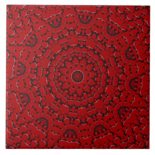 Carreaux en céramique rouge