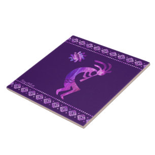 Carreaux en céramique violet Kokopelli