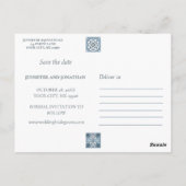 CARREAUX ESPAGNOLS BLEUS CARTE POSTALE DE SAUVEGAR (Dos)