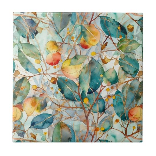 Carreaux Feuilles d'Eucalyptus (Devant)
