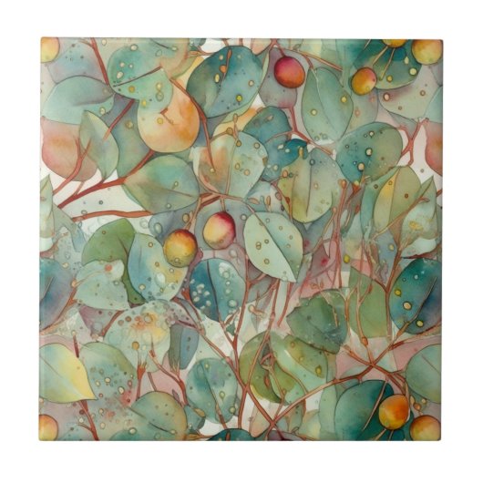 Carreaux Feuilles d'Eucalyptus (Devant)