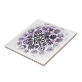 Carreaux Flocons de Neige Violets (Côté)