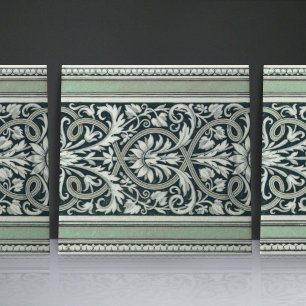 Carreaux Floral Classique Grec Mintons UK Vert