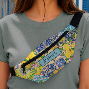 Carreaux floraux de citrouille siciliens turquoise