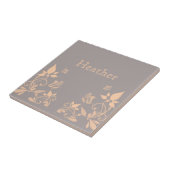 Carreaux floraux de papillon de corail (Côté)