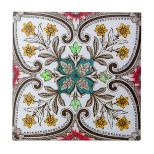 Carreaux floraux de Peranakan