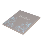 Carreaux floraux papillon bleu (Côté)