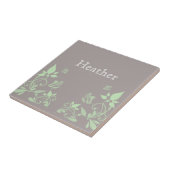 Carreaux floraux papillon vert (Côté)