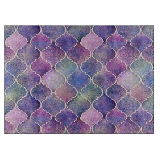 Carreaux florentins Planche à découper en verre (Devant)