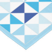 Carreaux géométriques bleu méditerranéen Nappes (Angle)