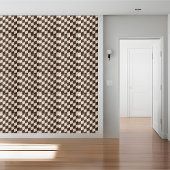 Carreaux géométriques Brown et blancs À damiers