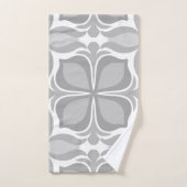 Carreaux géométriques neutres (Serviette à main)