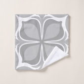 Carreaux géométriques neutres (Gant de toilette)