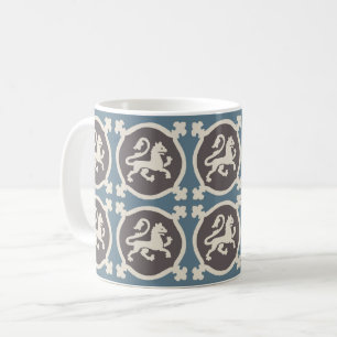 Carreaux Lion médiévaux Café Mug