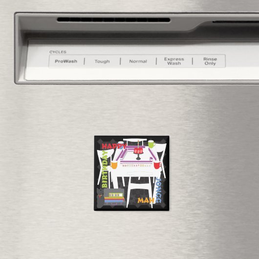 Carreaux Mah Jongg et aimant de table (In Situ (Lave-vaisselle))