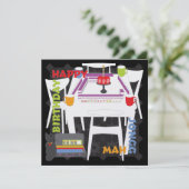 Carreaux Mah Jongg et carte plat (Debout devant)