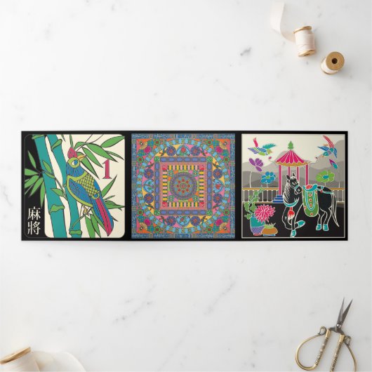 Carreaux Mah Jongg Triple Carte (Extérieur)