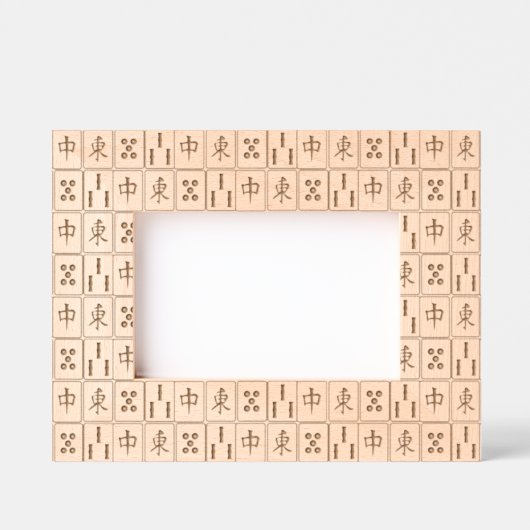 Carreaux Mahjong Design Cadres d'image ajustés (Recto)