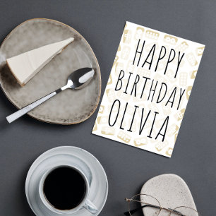 Carreaux Mahjong personnalisés joyeux carte d'anni