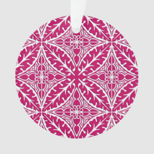 Carreaux marocains - magenta et blanc
