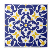 Carreaux méditerranéens Motif bleu et jaune (Devant)
