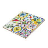 Carreaux méditerranéens, olives, piments, citrons  (Côté)