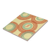 Carreaux Monogramme Moderne Du Milieu Du Siècle (Côté)