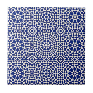 Carreaux Mosaïques Géométriques Bleu Marine