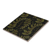 Carreaux muraux noirs et dorés artisanaux (Côté)
