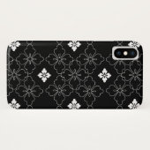 Carreaux noir et blanc iPhone / coque ipad (Dos (Horizontal))