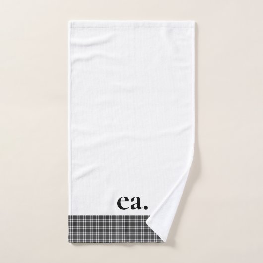 Carreaux noirs (Serviette à main)