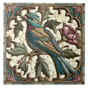 Carreaux oiseaux - Vintage - Art nouveau