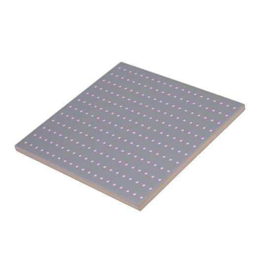 Carreaux Pois gris et rose (Côté)