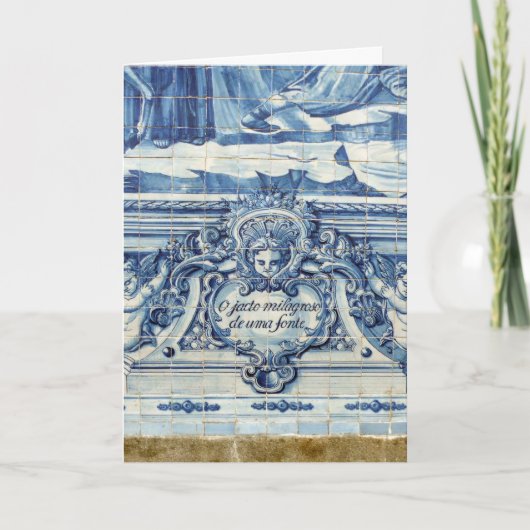 Carreaux portugais bleus avec deux anges (Devant)