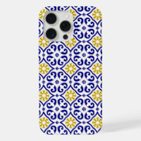 Carreaux Portugais Méditerranéen Bleu Floral