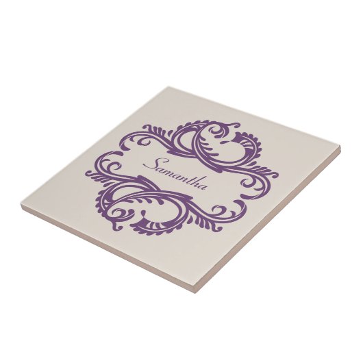 Carreaux pourpre Chic Damask (Côté)