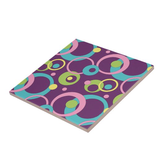 Carreaux pourpres Funky (Côté)