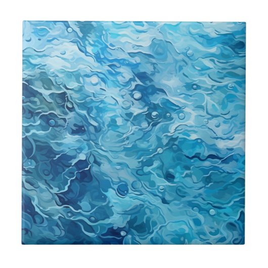 Carreaux qui ressemblent à de l'eau (Devant)