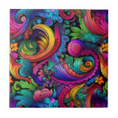 Carreaux Rainbow Boho Paisley (Devant)